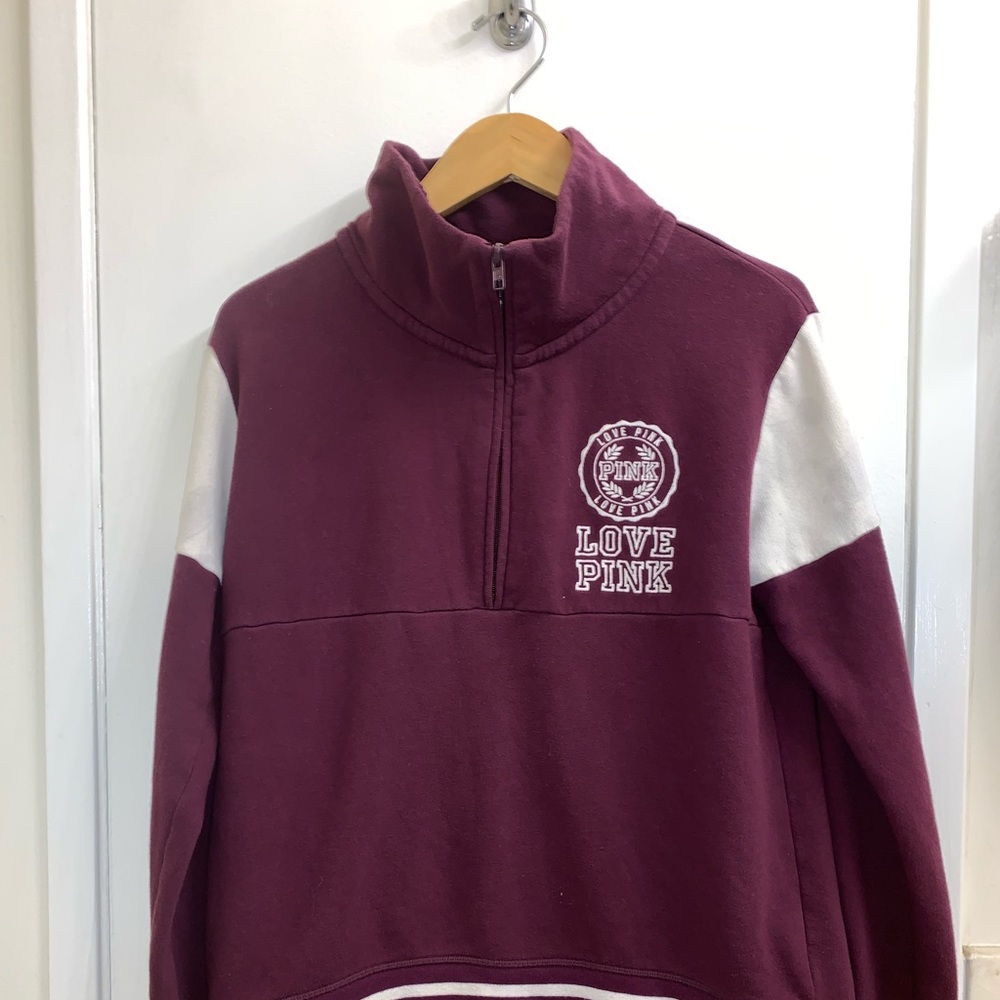 Pink Burgundy pullover sweatshirt